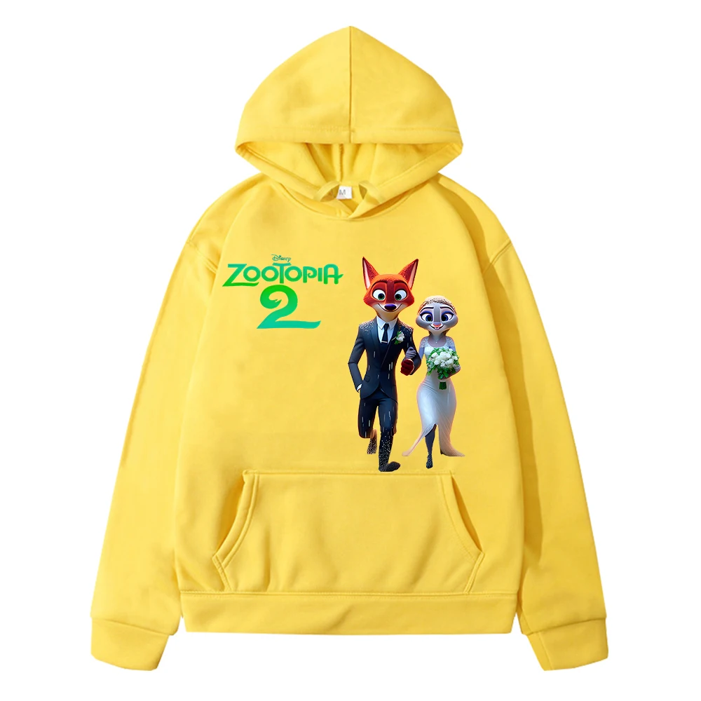 Disney hoodies  Fleece sweatshirtboy y2k sudadera pullover jacket Zootopia 2 Autumn Kawaii Print anime hoodie kids clothes girl image 3