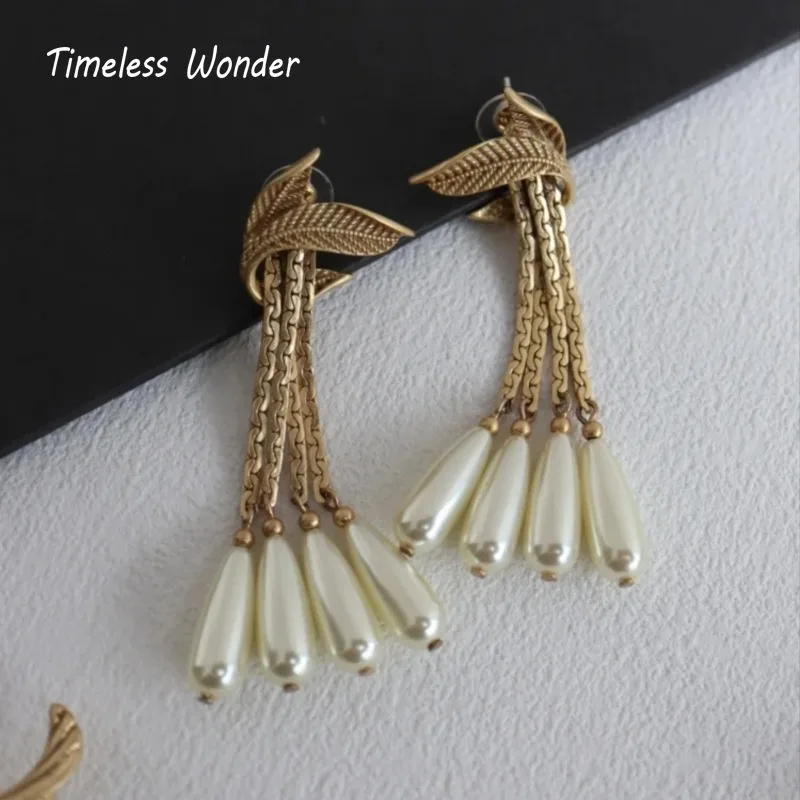 Tijdloze Wonder Retro Blad Glas Kralen Kwastje Broche Pins voor Vrouwen Designer Sieraden Runway Zeldzame Luxe Gift Leuke Top Mix 5385