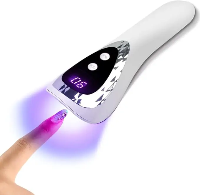 Lampada per unghie portatile per strumento per manicure con smalto gel Strumento per salone di nail art con luce UV per manicure