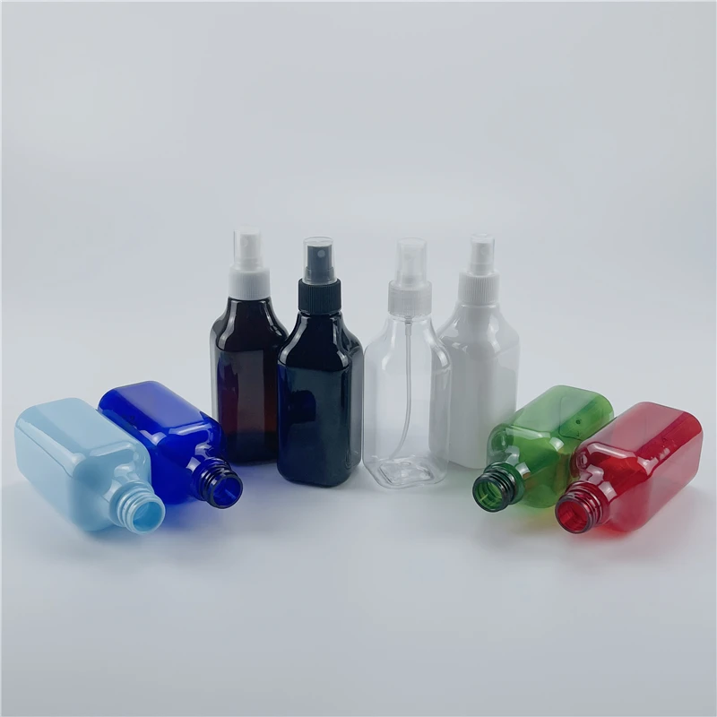 Multicolor 200ML X 25 Empty Plastic Spray Bottles For Cosmetics Vaporizer Sprayer Refillable Bottles Perfume Container Atomizer