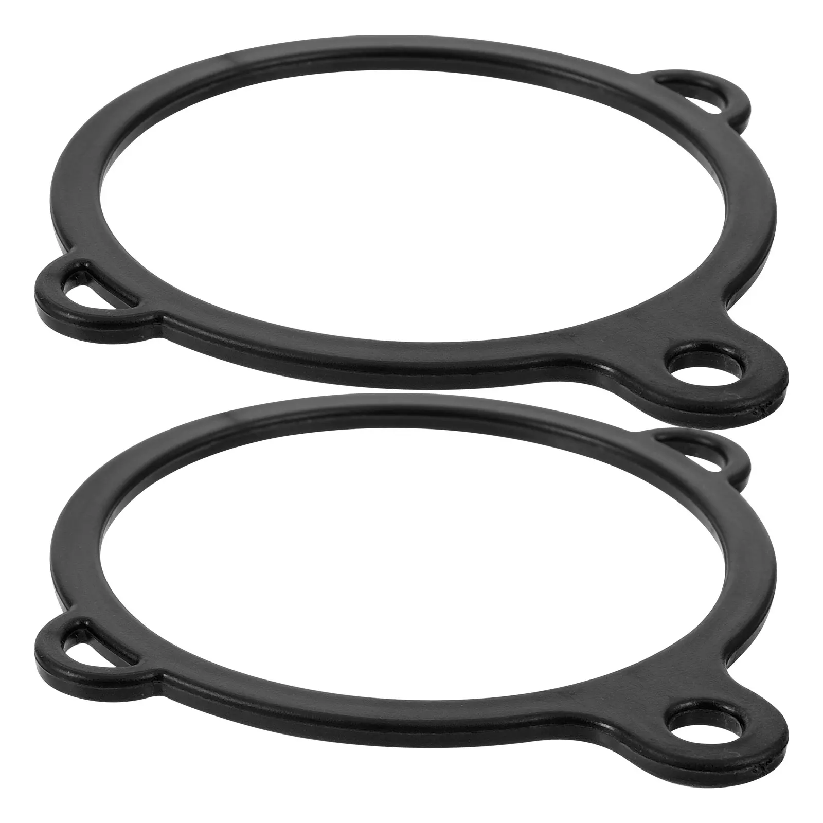 

2Pcs Sports Bottle Carrier Water Kettle Holder Accessories Resin Black 3Hole Design Multipurpose Ring Plastic Material