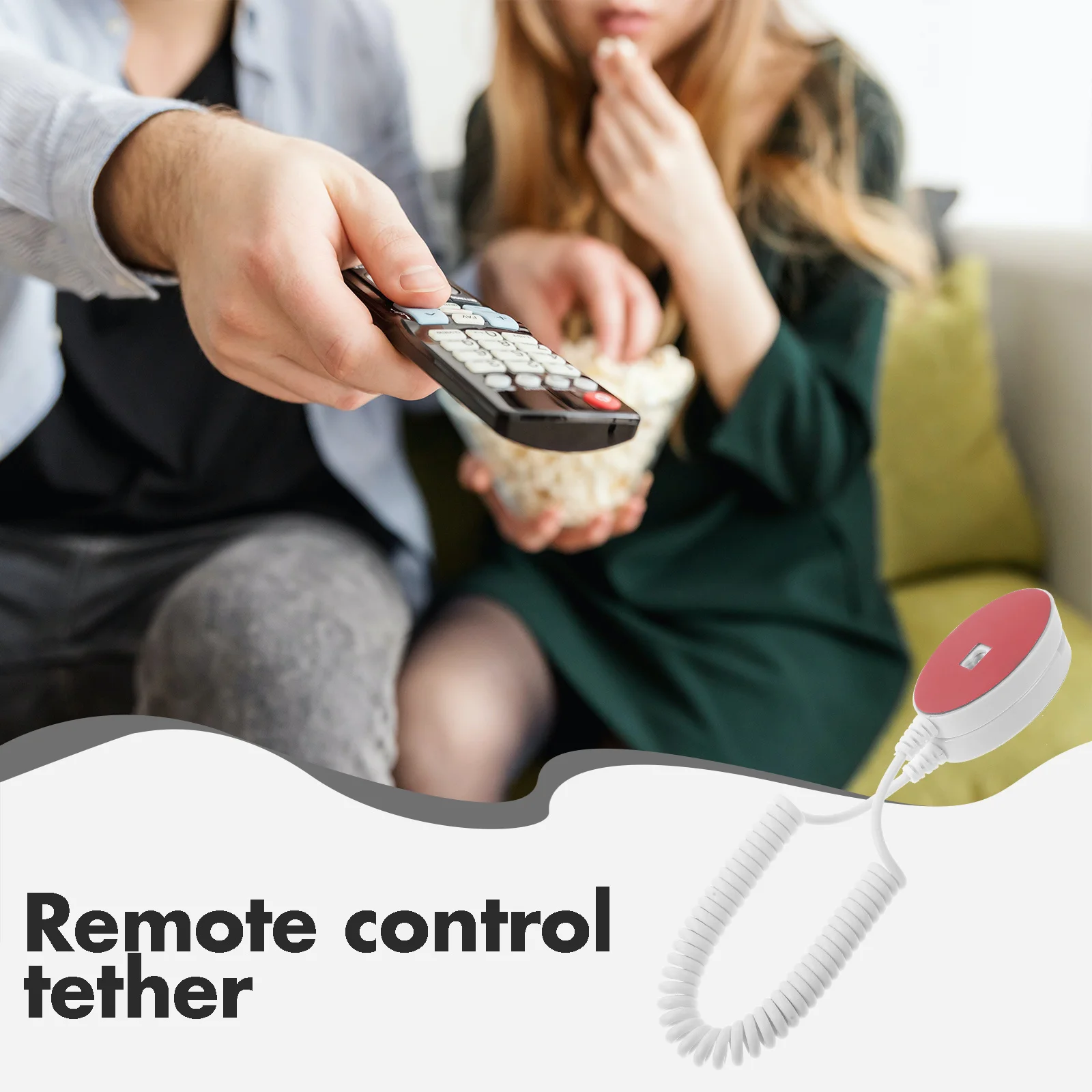 

4Pcs Plastic Remote Control Retractable Cable Adhesive Hook Anti-Lost Easy Use Home Office for Tablet Phone Cellphone