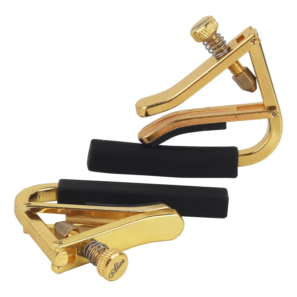 Alice A007V Golden Guitar Capo Zinc Alloy  Adjustable for Acoustic Electric Guitar Classical Guitar String Instrument Clamp Fret