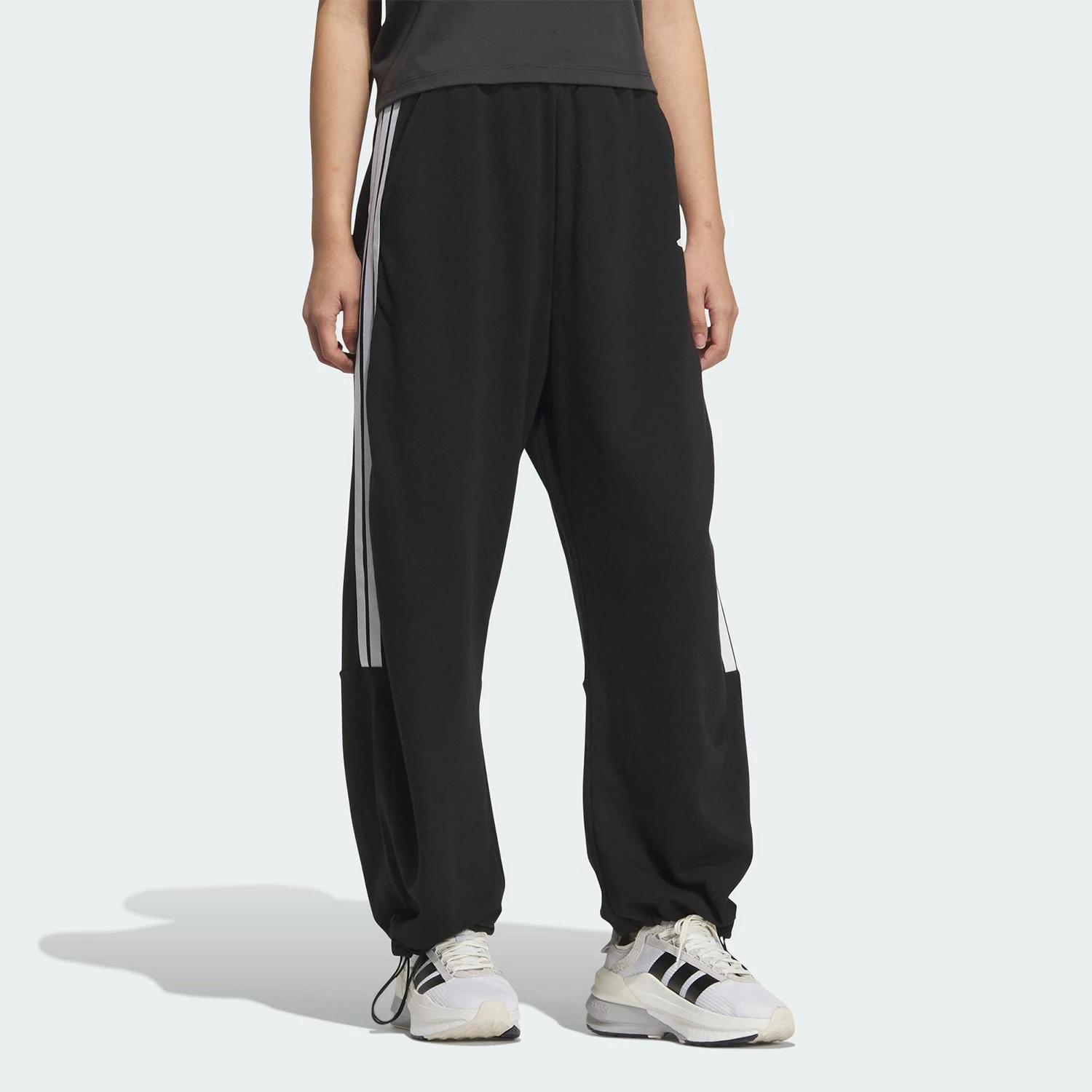 Adidas genuine Three Leaves Women's Loose Sports Casual Wide Leg Pants JZ2329