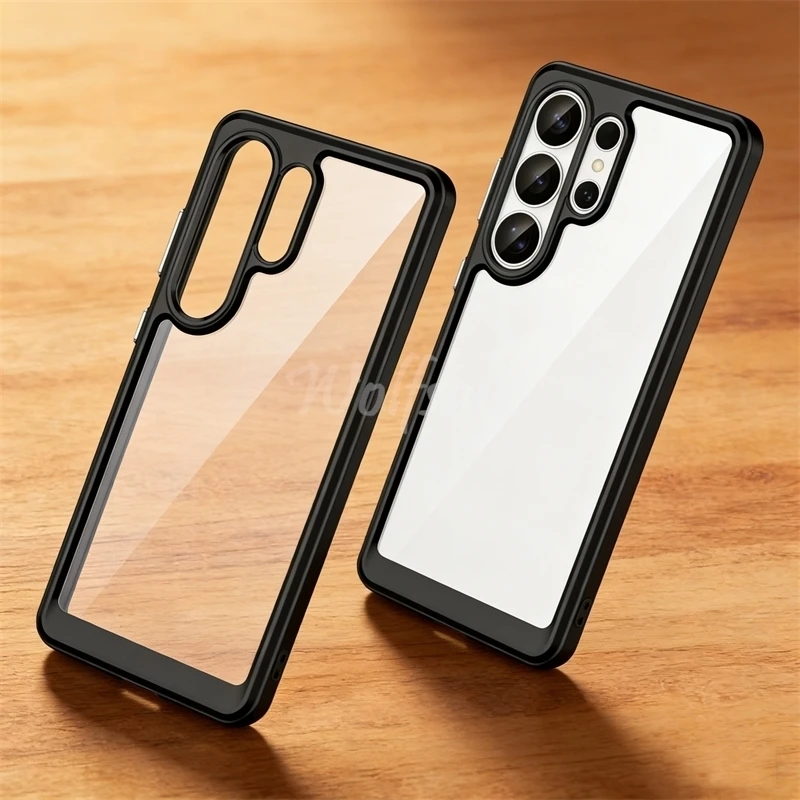 For Samsung Galaxy S26 Ultra Case Transparent PC Luxury TPU Silicone Samsung S26 Ultra Cover TPU Phone Protector S26 Ultra Case