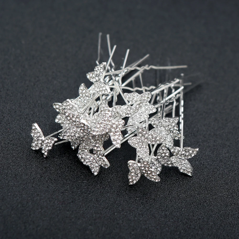 20 stücke Koreanische Haar Zubehör Braut Legierung Floral Strass Haar Sticks Vintage Hanfu Gefertigte Haar Leistung Kopfschmuck – Detail 5
