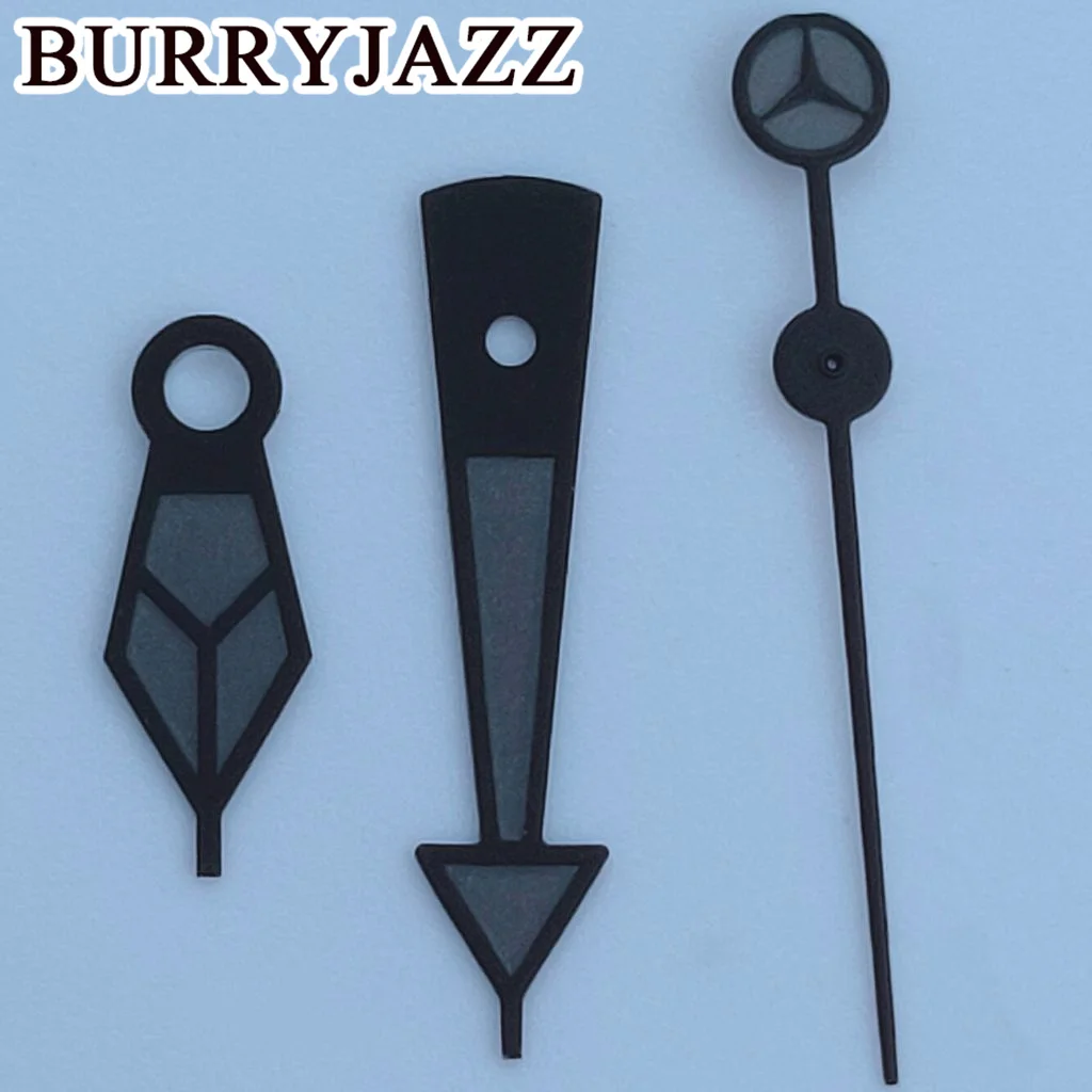 BURRYJAZZ NH35 NH36 NH38 7S26 7S36 4R35 4R36 Watch Hands Black Silver Gold Rose Gold Hands Green Luminous