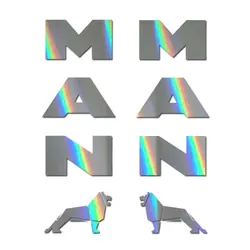 For MAN truck mirror back decals x 2. TGX TGS TGA 