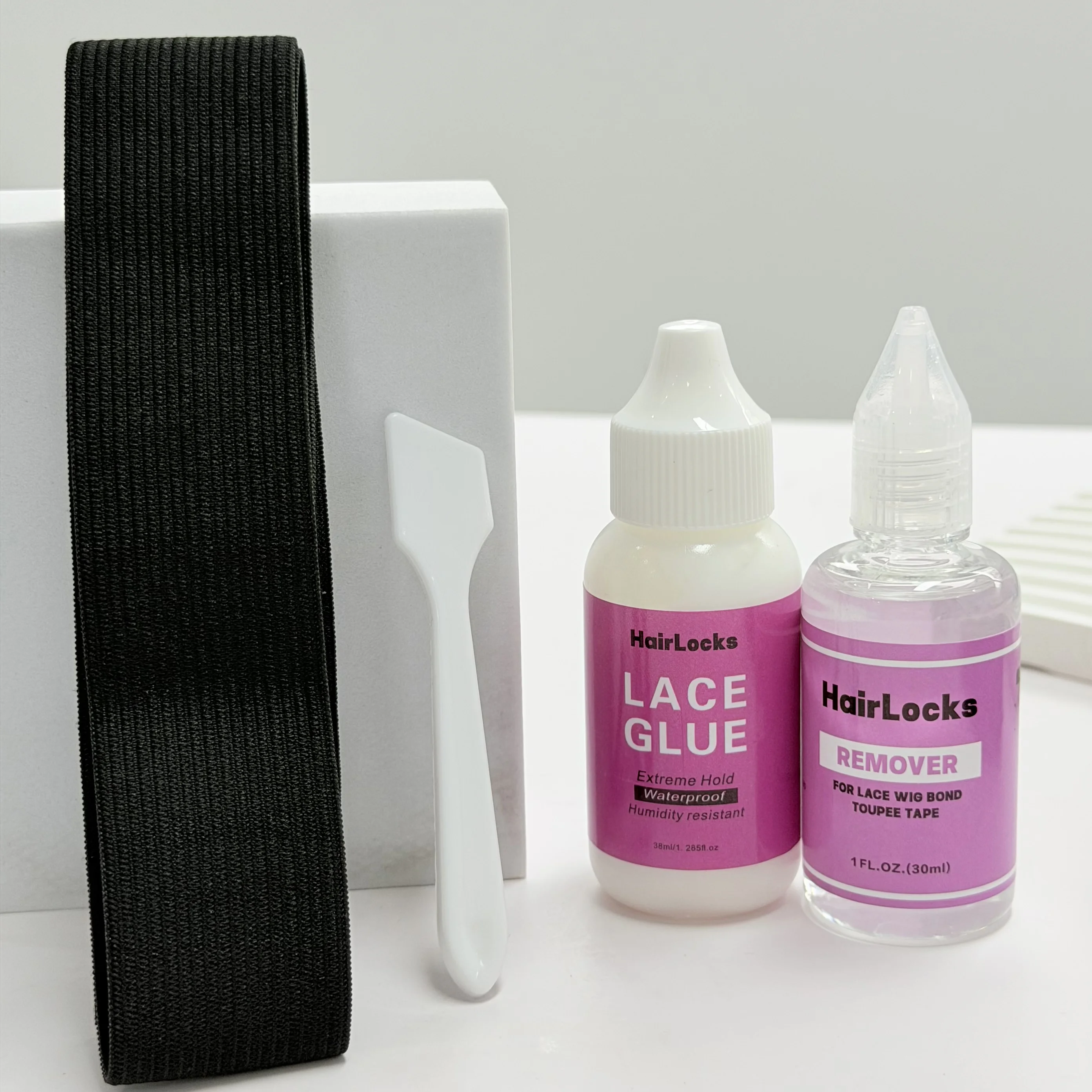 Waterproof Lace Front Wig Attachment Kit 4 Set, Equipped with Hair Wax Stick, Wig Lace Glue & Lace Glue Remover for Firm Hold