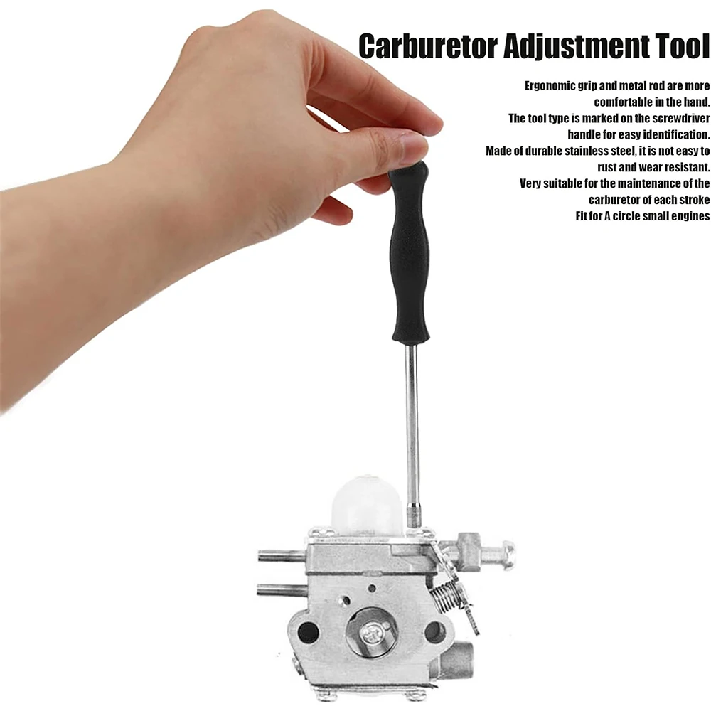 1PC Screwdriver Carburetor Adjustment Tool Screwdriver A Circle Design Carburator Adjusting Small Engine Carb Tune Up Tool