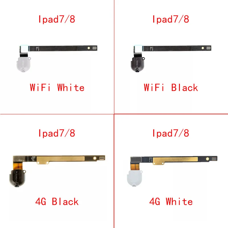 

1 шт., наушники, гарнитура, аудиоразъем, гибкий кабель для iPad 7, 8, 2020, 10,2 дюйма, A2428 A2429 A2270 2019 IPad7 A2197 A2198 A2200