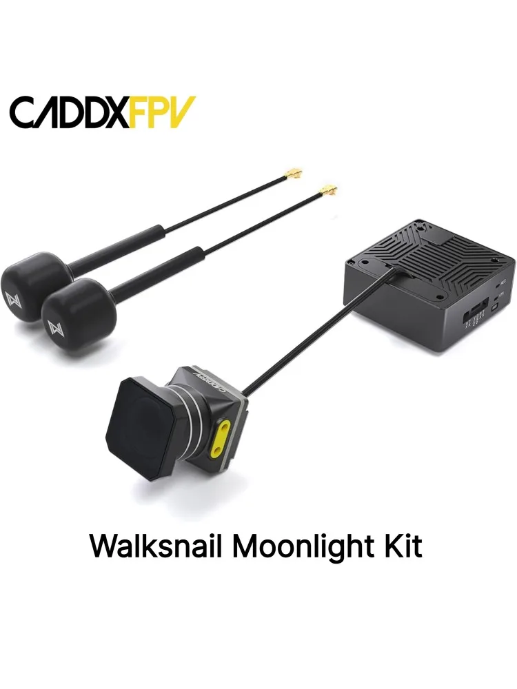 CADDX Walksnail Moonlight Kit Starlight FPV Camera 4K 60FPS 160° FOV Built-in EIS Gyroflow ND8 Dual Antennas for FPV Drone