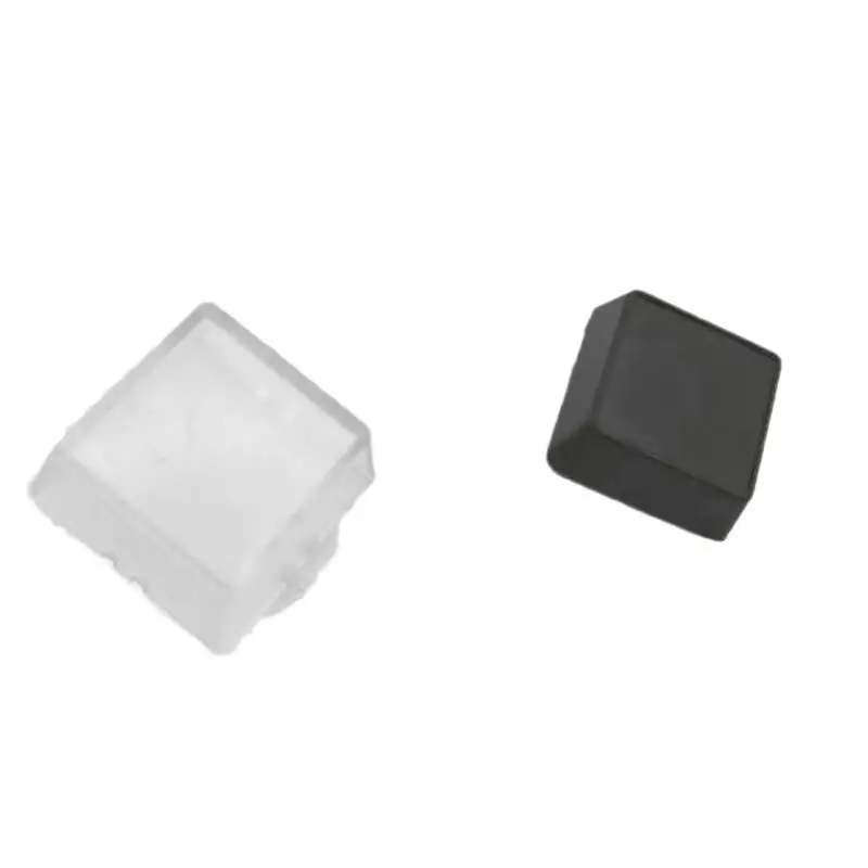 10 Pcs Transparent Black Keycaps Double-layer Keycaps Removable Paper Clips Relegendable Mx Switch Custom Keycap