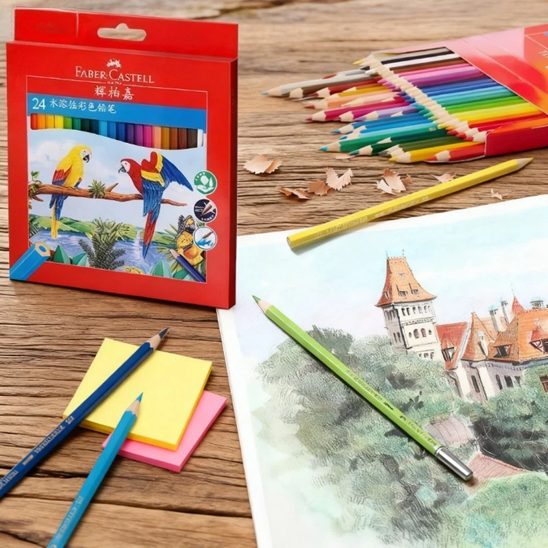 

Набор цветных карандашей 12/24/36/48/60/72/100 цветов, водорастворимый, не легко сломать, живопись, граффити, иллюстрация, дизайн, эскизы