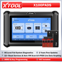 XTOOL X100PADS Professional IMMO Key Programming Tool Car OBD2 Scanner All System Diagnostic Tool with 32+ Resets Upgraded of X100PAD Car Scanner CANFD DoIP FCA AutoAuth 2 Years Free Update