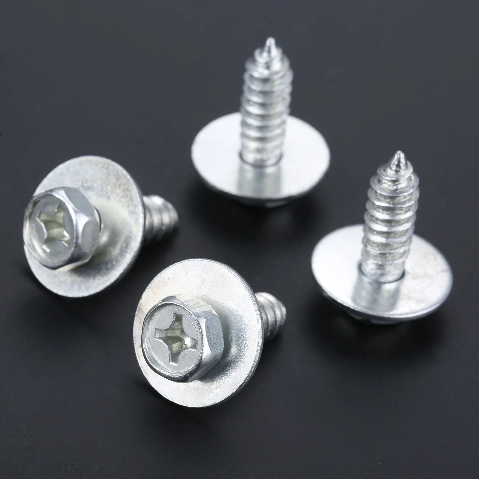 

20pcs Galvanized silver Metal Rivet Body Screw Interior Trim Panel Hex Bolts Car Fender Fastener Rivets Auto Accessories