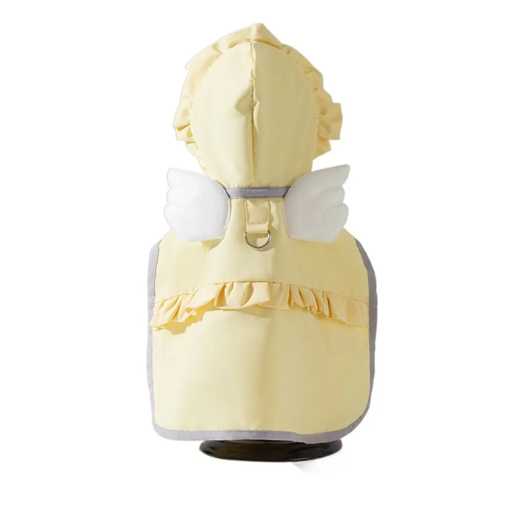 

Pet Clothes Cape Style Pet Dog Angel Raincoat Adjustable Breathable Pet Cloak Raincoat Waterproof Dog Clothes Rainy Days