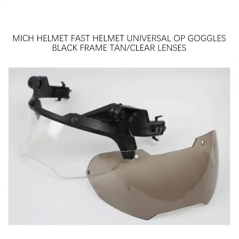 Guía RÁPIDA, gafas para casco táctico, guía para casco AF RÁPIDO desmontable de 90 grados, gafas protectoras antivaho y antidisturbios OP CS