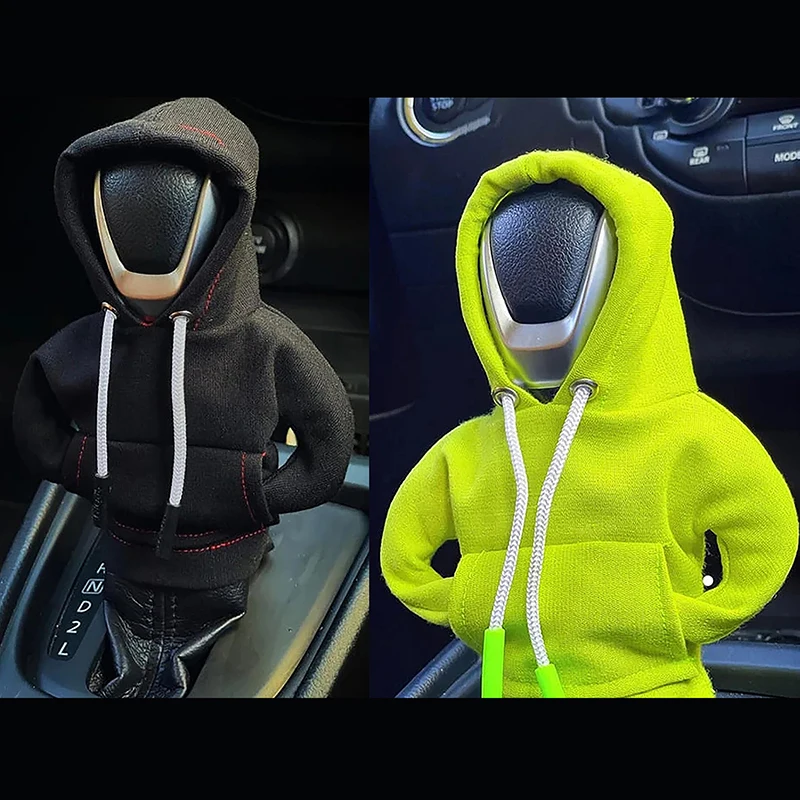 Funny Gear Shift Knob Hoodie Sweatshirt Sweater Design Car Gear Shift Cover Gear Stick Cover Universal Fit Shift Gear Cover