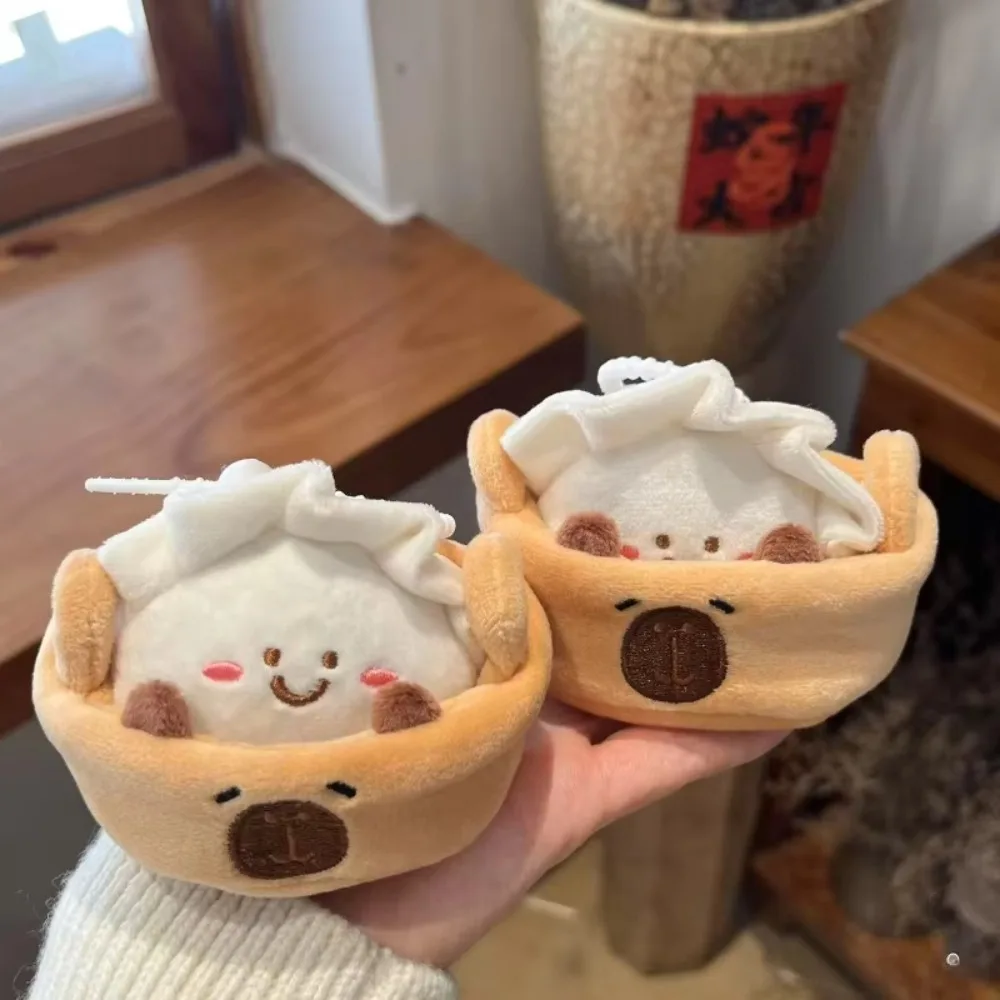 

Новый мультяшный плюшевый брелок с пельменями капибары и брелоком, плюшевый брелок для ключей, мягкая сумка, кулон, подарок