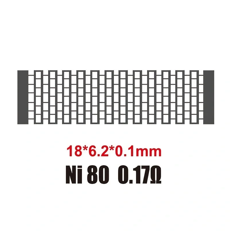 10 قطعة/صندوق ، ملف شبكي Nichrome Ni80 0.17ohm & Kan/thal A1 0.2ohm سلك المقاومة لتقوم بها بنفسك لفائف التدفئة مناسبة لشبكة Zeus X/Kylin