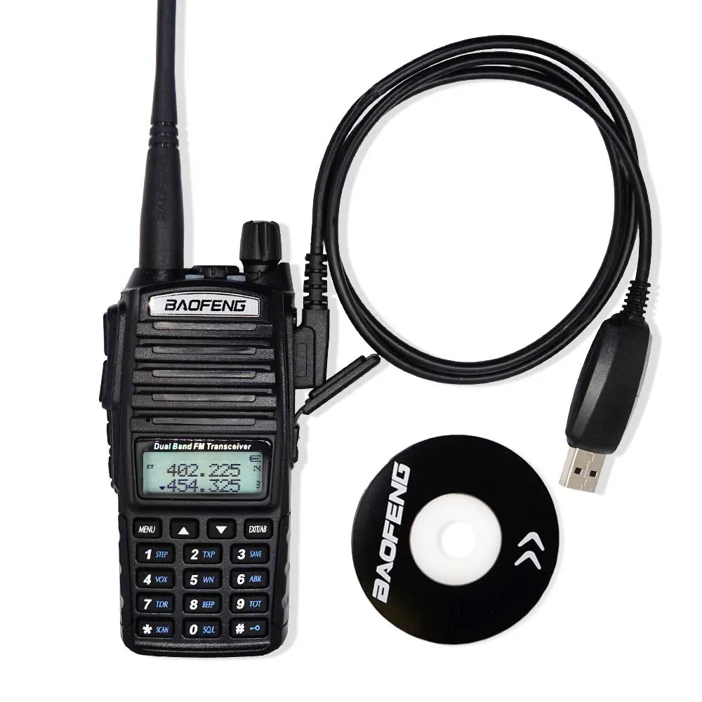 Baofeng-Cable de programación USB para walkie-talkie, dispositivo con Software de unidad CD, UV-5R, bf-888S, UV-82, Radio Ham para Win10 XP, Original