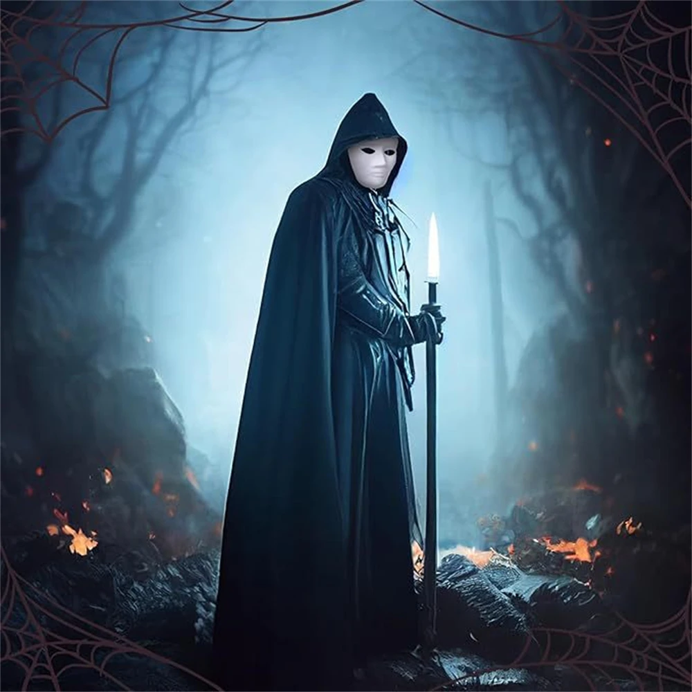 Wizard Cloak Unisex Cape Witch Cloak Soft Cloak For Role Play Dress Up Themed Party
