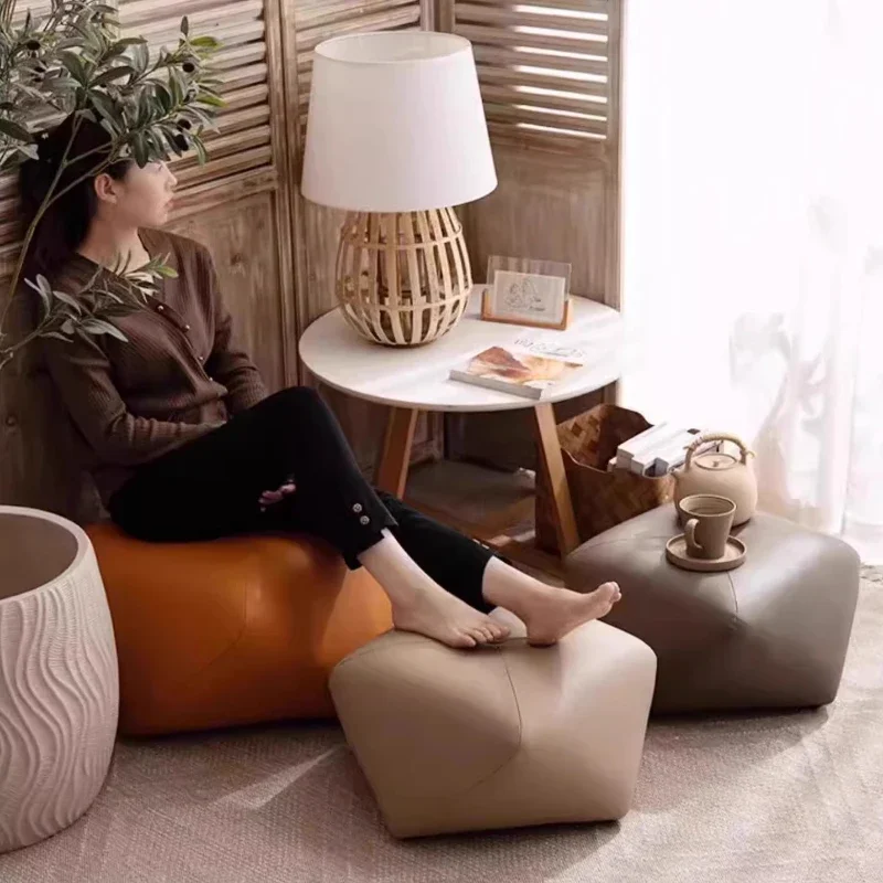 ottoman Modern Simplicity Low changing shoe pier stool Footrest Home Living Room Furniture Stools bedroom Ottomans chair Hallway