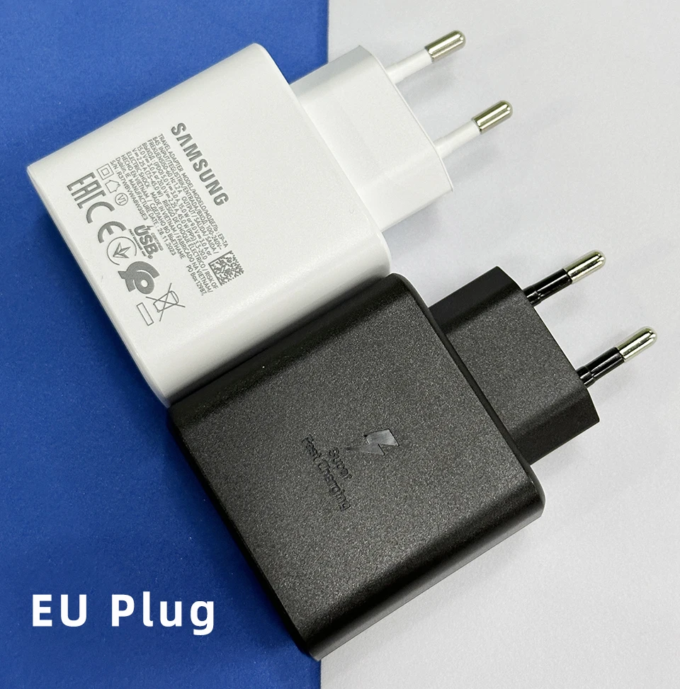 Samsung 45w PD Charger Cargador 20V 2.25A Usb Tyep C Fast Charging Adaper EU US Galaxy S25 Ultra 24 Plus S23 A56 A54 Tab S10 S9 - náhled 3