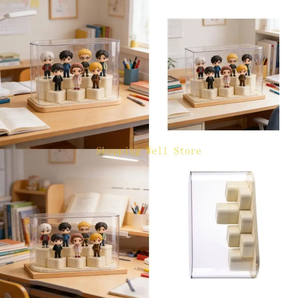 

Штабелируемые витрины ящика для хранения ремесел КС4Б ручной работы ясные для миниатюр