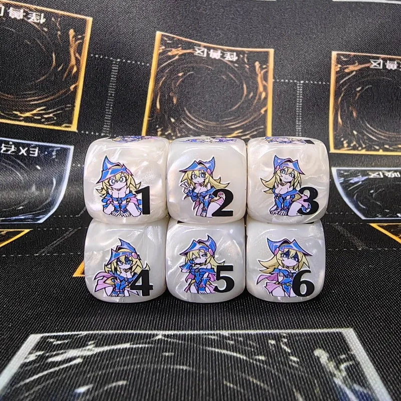 New YGO Token Sky Striker Ace-Hayate Damage Indicator Resin Dice Yu-Gi-Oh! 20mm First Attack Second Attack Counter Dice Game Toy view 2