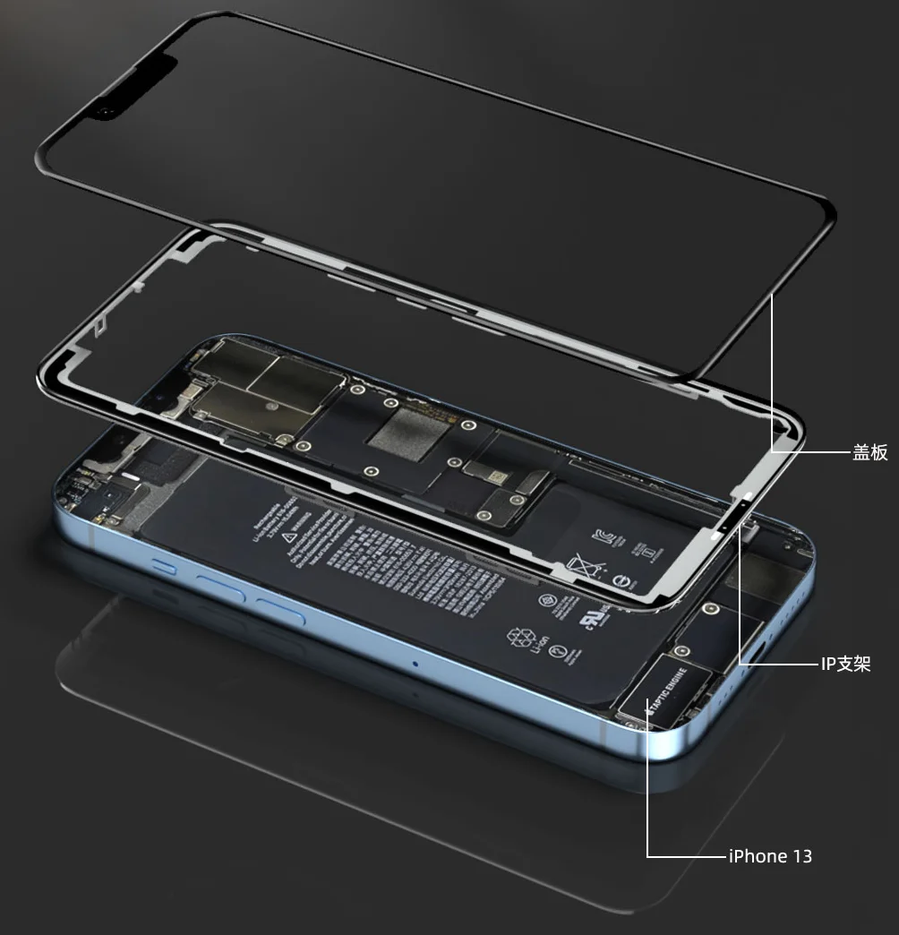 HZYOO A Middle Frame Bezel With Adhesive Tape For iPhone X XS 11 12 Mini 13 Pro Max 14 Plus 15 LCD Refurbish