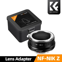 K&F Concept NF to NZ Lens Adapter Nikon F AI AIS D Mount Lens to Nikon Z Nikon Zf Zfc Z30 Z5 Z50 Z6 Z7 Z6II Z7II Z8 Z9 Camera
