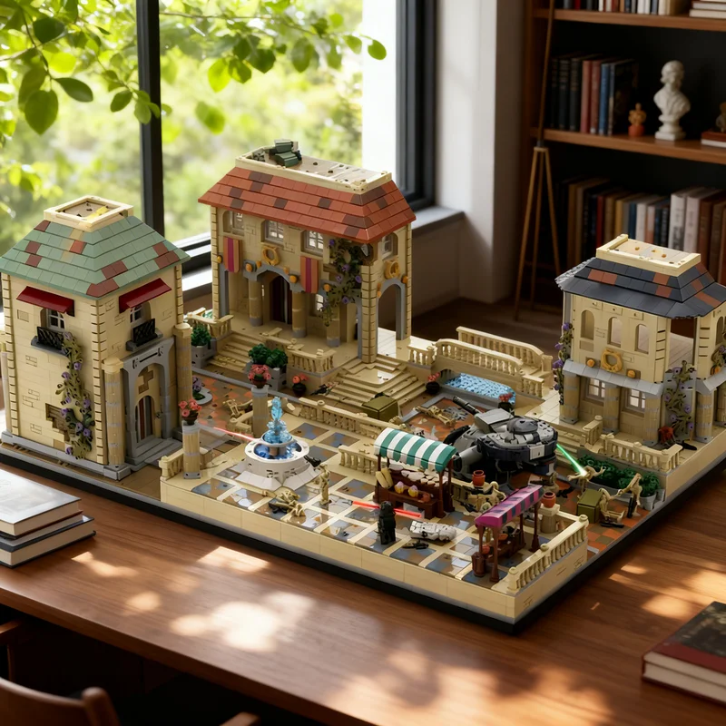 

5517 деталей MOC SW: Модель-конструктор «Защита Звездных войн: Звездная битва при Дэд-Паласе», архитектурная игрушка, рождественский подарок для детей