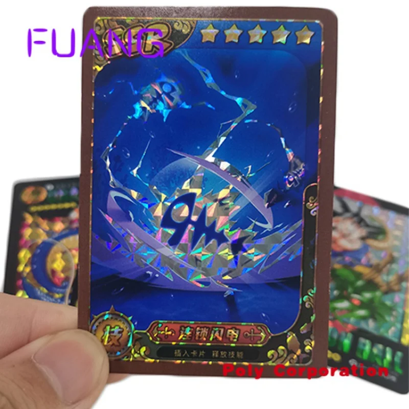 

Custom Custom Trading Card Holographic Foil Playing Card Custom Logo Design Trading Card Game