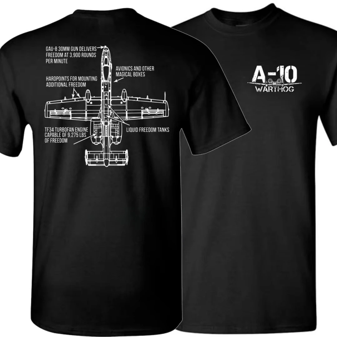 2026 New A10 Warthog Attacker Aircraft Freedom T-shirt. Summer O-Neck Men T Shirt New Fashion Graphic Tops Te