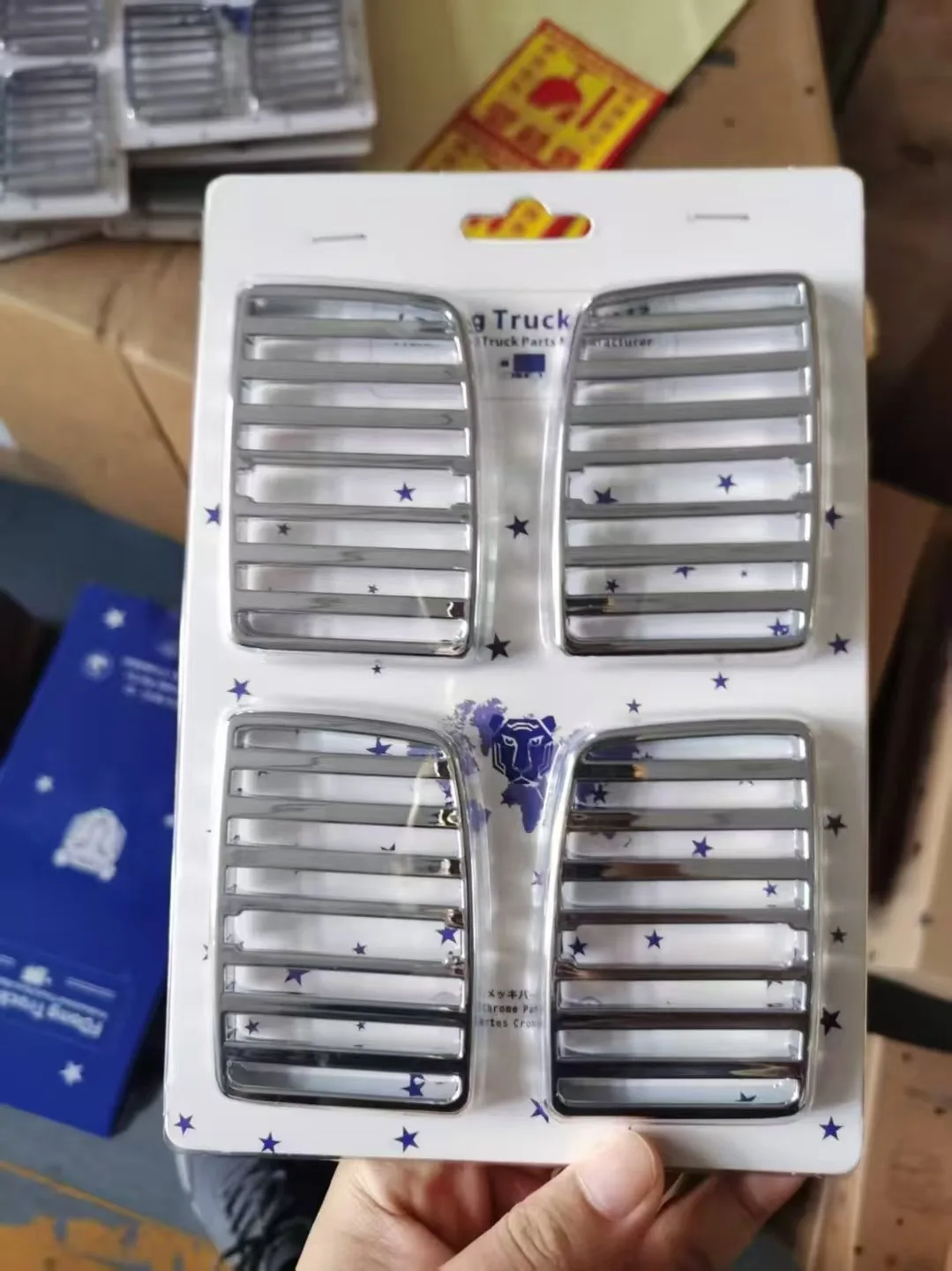 FDONG 1 Set 4 Pcs Chrome Air Outlet for HINO MEGA 500 FC9J