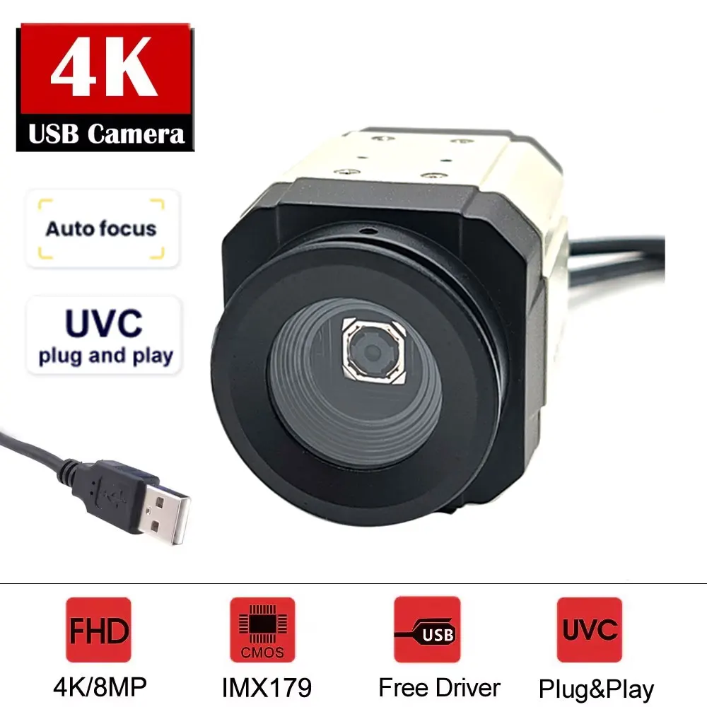 NEOCoolcam HD 4K Autofocus USB Webcam 3264 x 2448 MJPEG UVC 8MP IMX179 Video Live PC Camera for Meeting Document Scanning