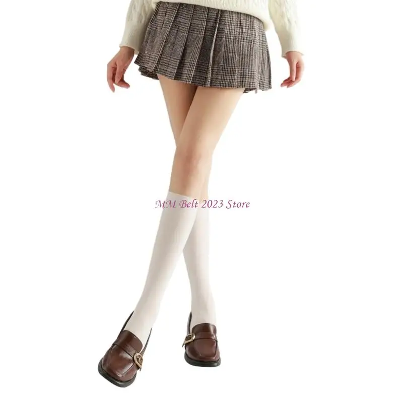 49ME Fashionable Two Tone Pantyhose With Design Nylon Tights Stockings