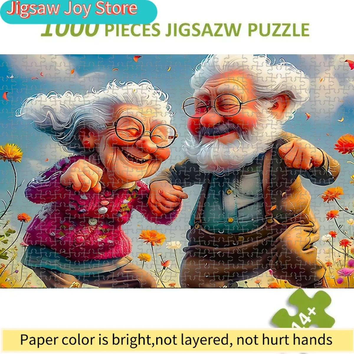 Flower Puzzle Suitable for Seniors & - Jigsaw Game with 50cm X 70cm/19.7
