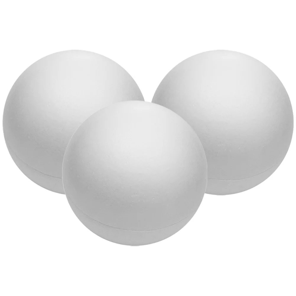 3 قطعة كرات رغوية مجوفة مستديرة لتقوم بها بنفسك كرات حرفية غير مطلية لحفلات الزفاف المفضلة زينة كرة رغوية حلية