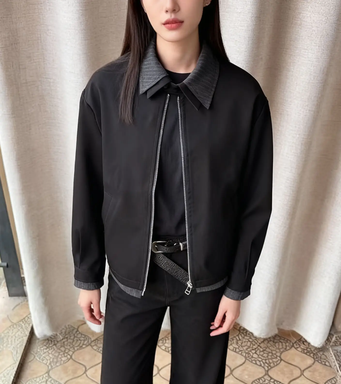 

Bomber Jackets Womens Jacket Oversized Women Winter Shearling Warmth Fleece-Like Thickened Lined Premium High-Performance Simple