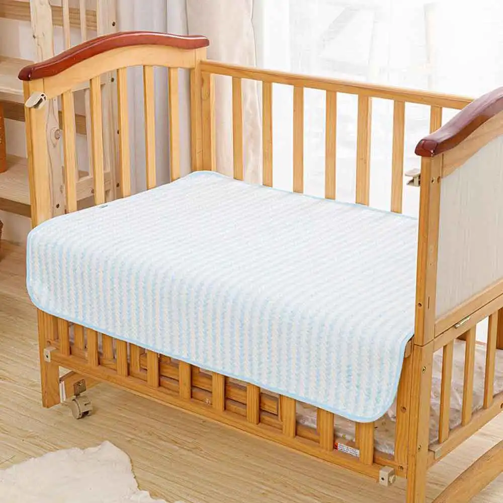 vvocci Wickelunterlage Atmungsaktive Baby-Wickelmatte Waschbare Wasserdichte Windel-Unterlage für Neugeborene Wiederverwendbare Baumwoll-Urinmatte für Säuglinge