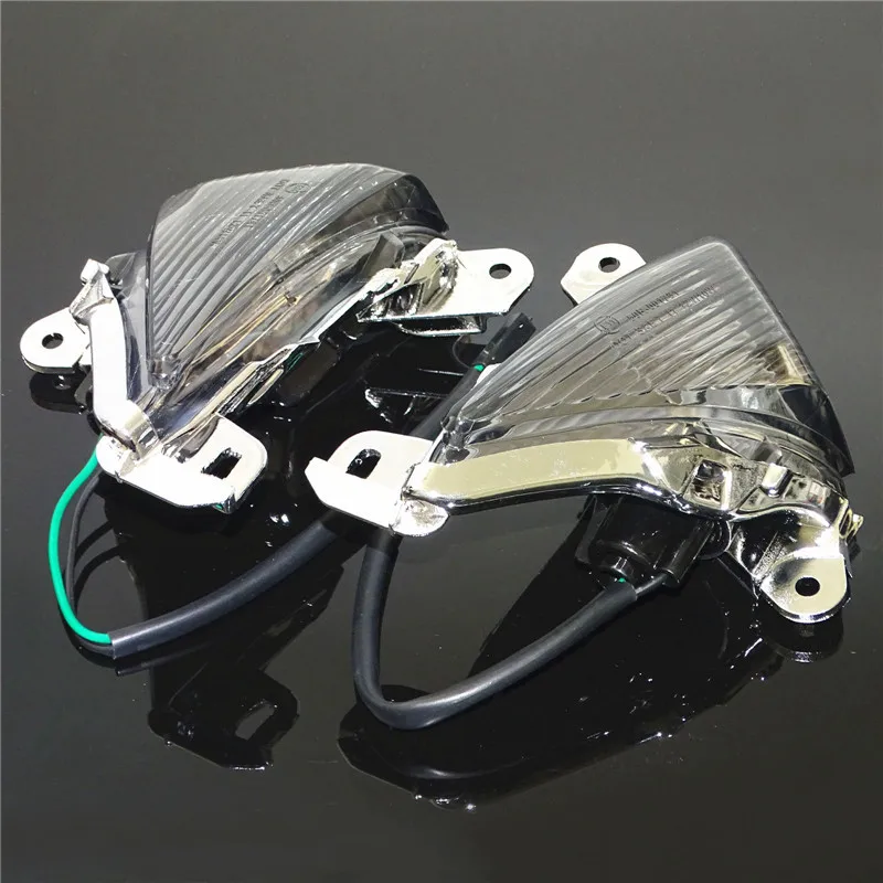 waase For Kawasaki Ninja ZX6R ZX636 ZX-6R ZX-636 2005 2006 2007 2008-2012 E-Mark Front Turn Signals Cover Blinker Indicator Lens