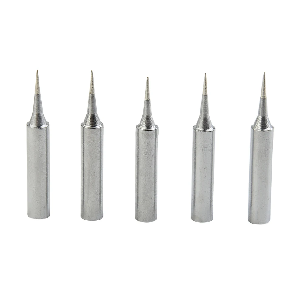 Solder Iron Head Soldering Tips Heat Resistant Replacement 5PCS Tools 900M-T-I Silver Solder Soldering Tool 5pcs