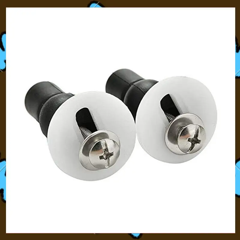 Promotion! Toilet Seat Top Fix Screws Fixings 6 Pairs Universal Expanding Rubber Screw Top Nuts Blind Hole Hinges Fittings 12Pcs