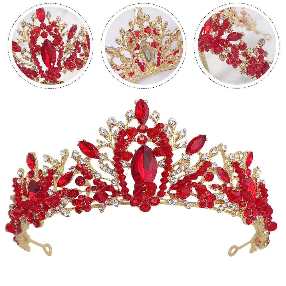 

1pc Bridal Crown Headband Wedding Accessories Hair Headdress Bridesmaid Prom Sparkling Hairpiece for Women