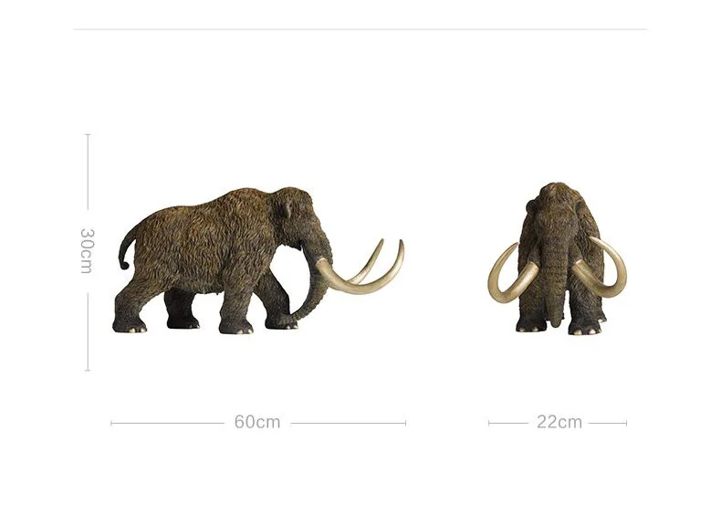 60cm Huge 2022 Global Limited Edition ART Mammoth Elephant color brass Sculpture home office business art animal TOP Ornament