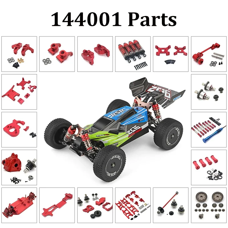 

WLtoys 144001 RC Car Metal Upgrade Parts, Tie Rod & Servo Arm Conversion Parts Remote Control Car Parts Modification