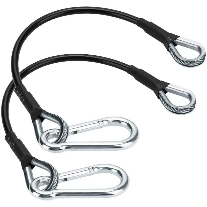 Extensión de Cable de gimnasio de 25cm, 2 uds., Compatible con Bowflex, accesorios de gimnasio en casa para LAT/Tricep, máquina de extensiones de piernas y tirar hacia abajo